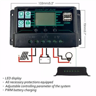 21W Watt Solar Panel Kit 12Volt Battery Charge Controller for Rv Caravan Boat -With 100A Controller