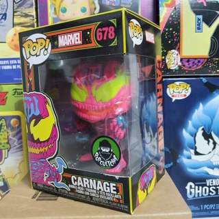 Đồ chơi mô hình funko pop 678 Carnage (Black Light) - Marvel