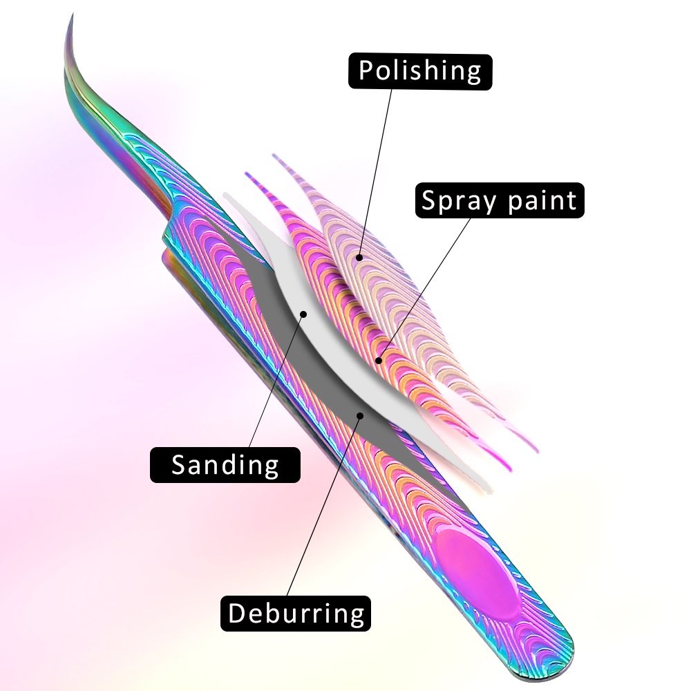 Lông mi bằng thép không gỉ có điện trở đối với lông mày giả