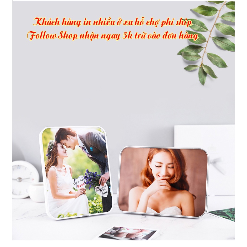 Ảnh Tráng Gương Nẹp Viền Kích Thước 20x30..30x45 In Ảnh Để Bàn Treo Tường