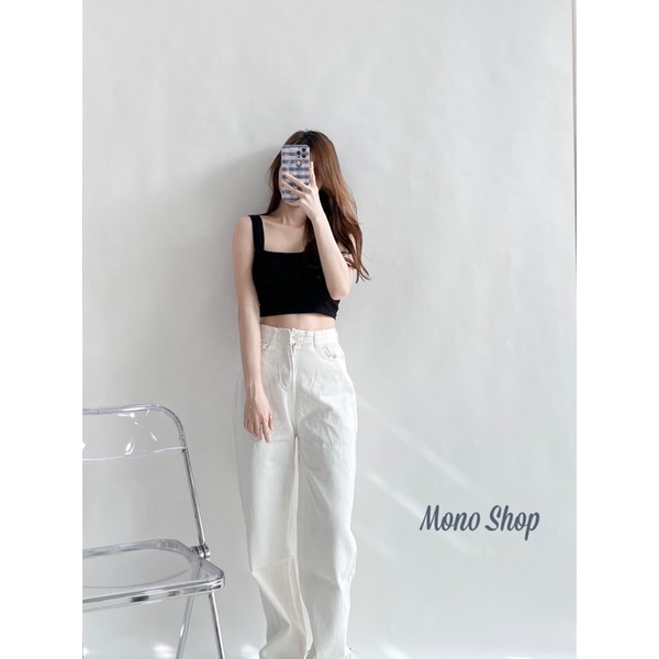 quần jean ống suông ba màu, quần jean basic ống suông chất đẹp Ảnh thật/ sẵn