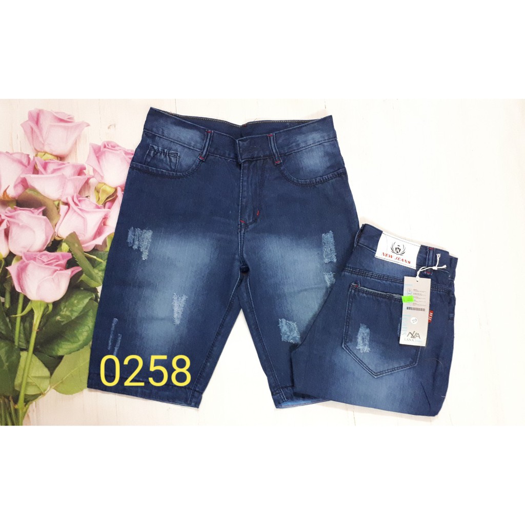 Quần shorts jeans nam cào xước thời trang size 28 đến 34 -