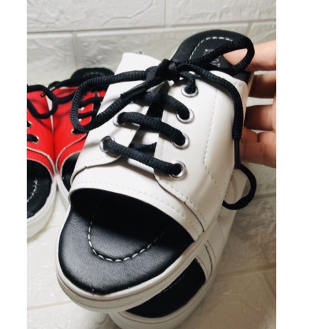 Dép dây thể thao- dép lê buộc dây đế thể thao