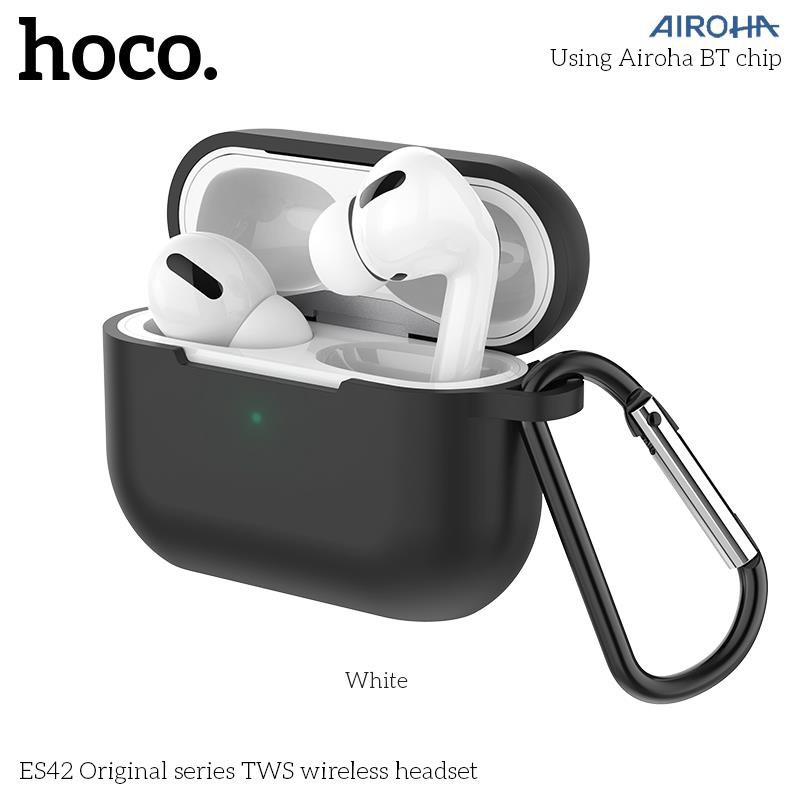 Tai nghe Bluetooth Hoco ES42 (sạc ko dây,pop-up,định vị) (Chính hãng, BH 1 năm)