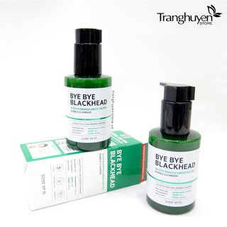 Sữa rửa mặt sủi bọt 𝑆𝑜𝑚𝑒𝐵𝑦𝑀𝑖 𝐵𝑦𝑒 𝐵𝑦𝑒 𝐵𝑙𝑎𝑐𝑘ℎ𝑒𝑎𝑑 30 𝐷𝑎𝑦𝑠 𝑀𝑖𝑟𝑎𝑐𝑙𝑒 𝐺𝑟𝑒𝑒𝑛 𝑇𝑒𝑎 𝑇𝑜𝑥