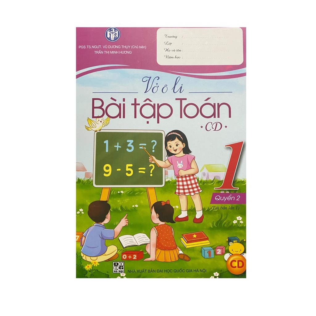 Sách - Vở ô li bài tập toán 1 tập 2 CD