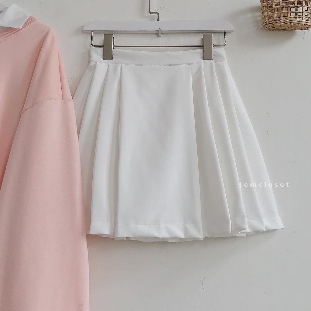 Chân Váy Xếp Ly Dễ Thương JEM CLOSET Chân Váy Tennis Có Quần Trong Kiểu Dáng Hàn Quốc Thoải Mái Năng Động Cá Tính 3192