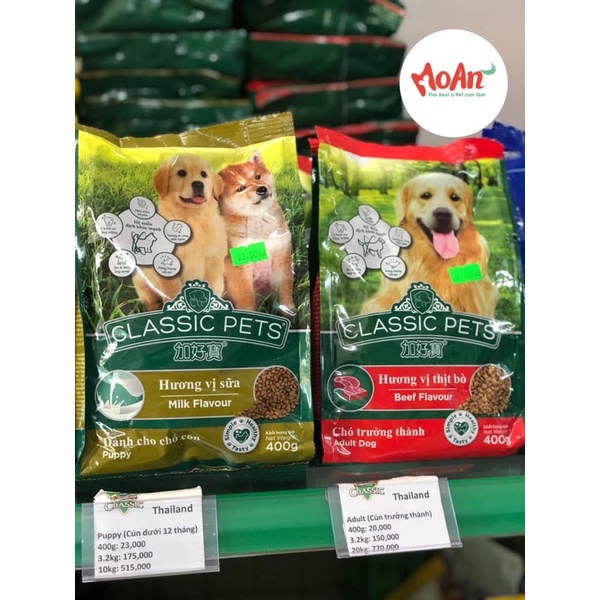 Classic pets thức ăn cho chó 400g