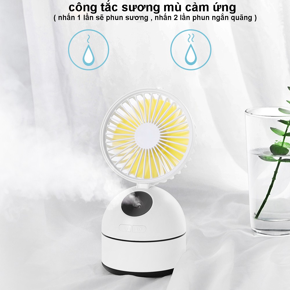 [ GIÁ CỰC SỐC ] Quạt Phun Sương Mini Thông Minh Mẫu Mới Nhất 2020