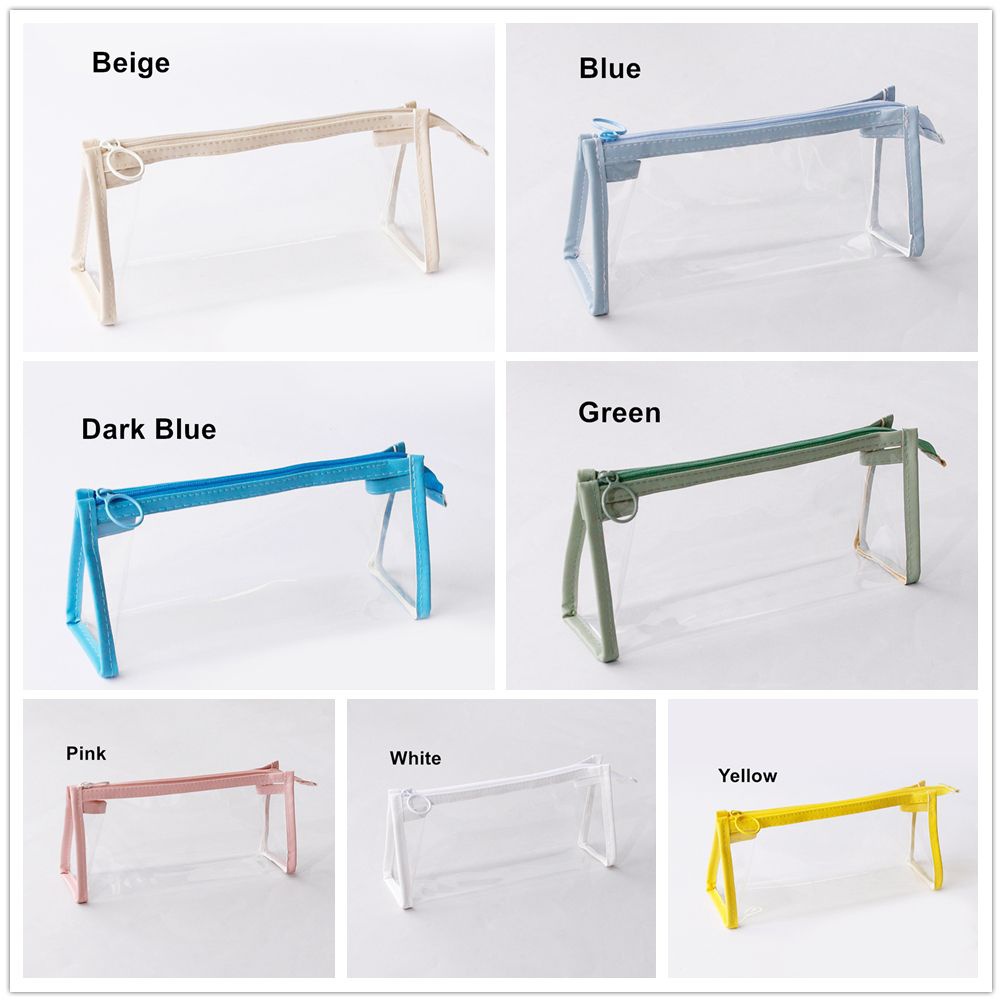 Túi đựng bút bằng tpu trong suốt sức chứa lớn phong cách hàn quốc