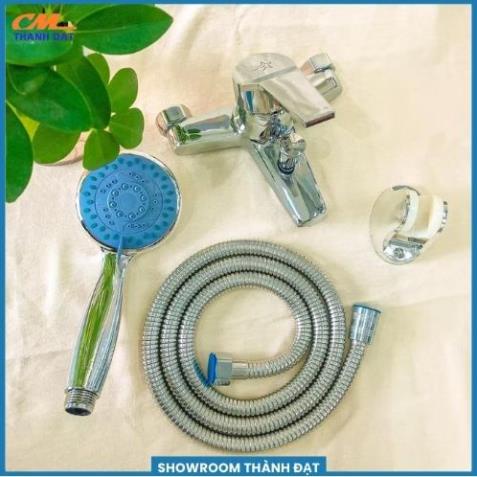 Bộ vòi hoa sen tắm nóng lạnh INOX, sen tắm trọn bộ củ sen, dây bát sen
