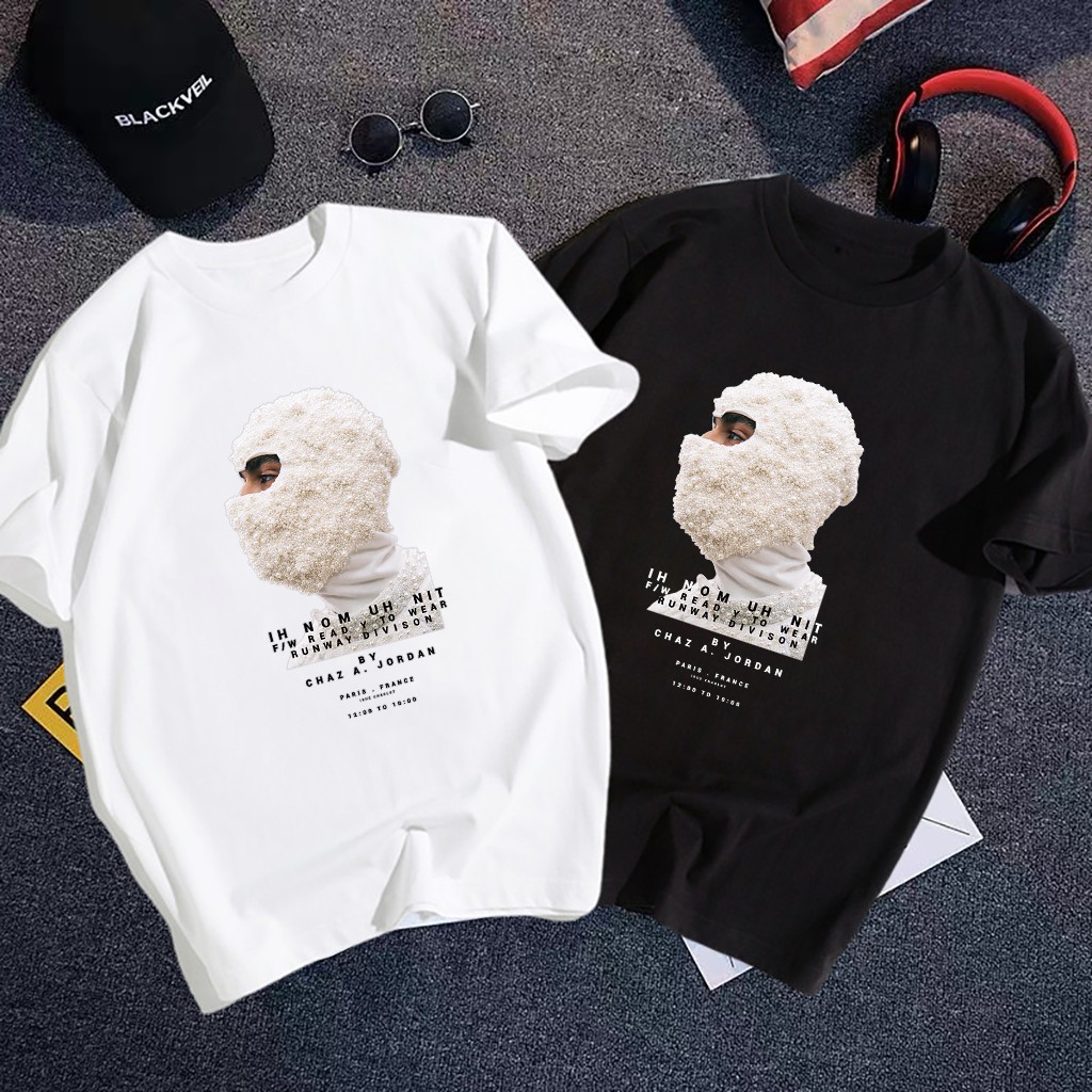 Áo thun unisex ngắn tay không cổ in hình MẶT NGƯỜI NAM - Bộ sưu tập áo phông mặt người thời trang | BigBuy360 - bigbuy360.vn