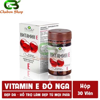 Viên uống trắng đẹp da ❤️CHÍNH HÃNG👍 Vitamine e đỏ Nga 270mg ❤️ chống lão hóa, khỏe tóc, bổ sung vitamin E, làm mịn da