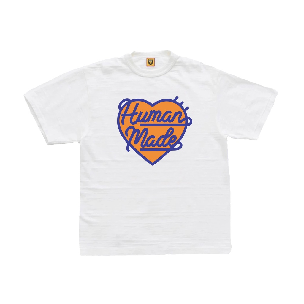 Human Made Joint FW Love Colorblock Letter Print Couple Short Sleeve Tide Brand Loose Casual T-Shirt