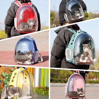 Balo phi hành gia trong suốt cho thú cưng, balo nhựa dẻo vận chuyển chó mèo dưới 7kg tiện lợi Donald Pet Shop