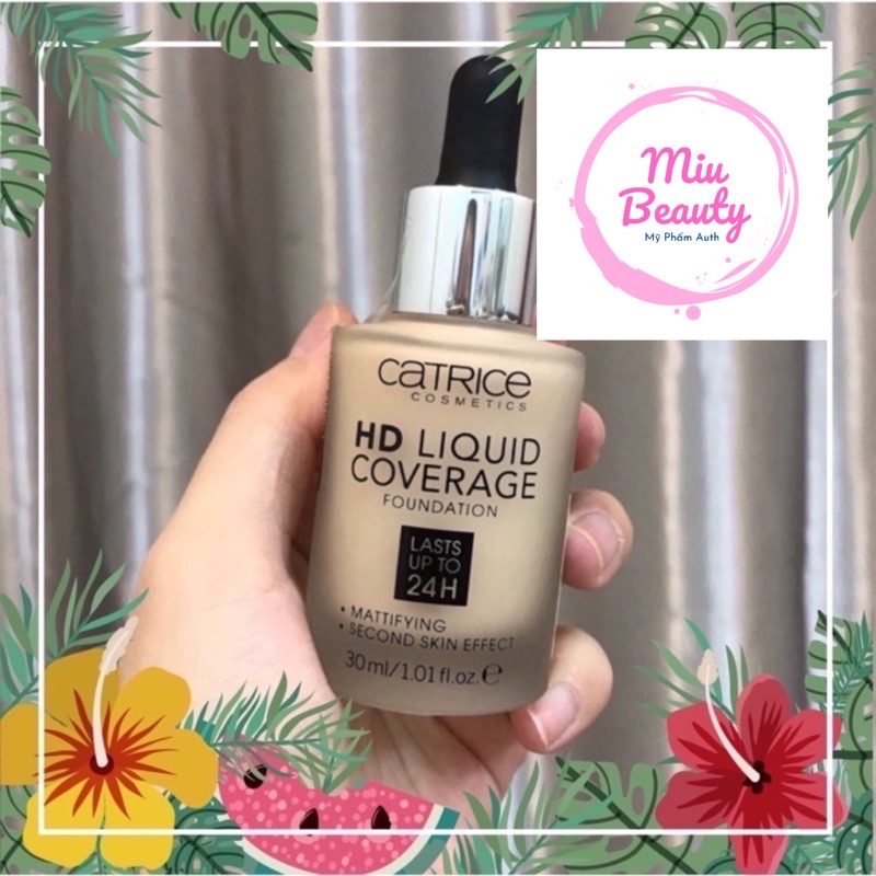 Kem Nền 24h CATRICE HD Liquid Coverage Foundation 30ml
