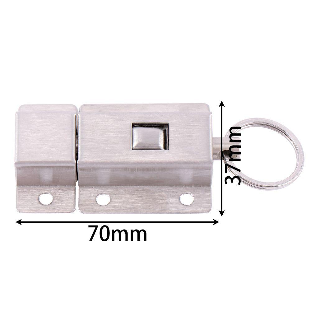 Bu Lông Cửa Dài 3 Inch Bằng Thép Không Gỉ Có Nút Cài Tiện Dụng