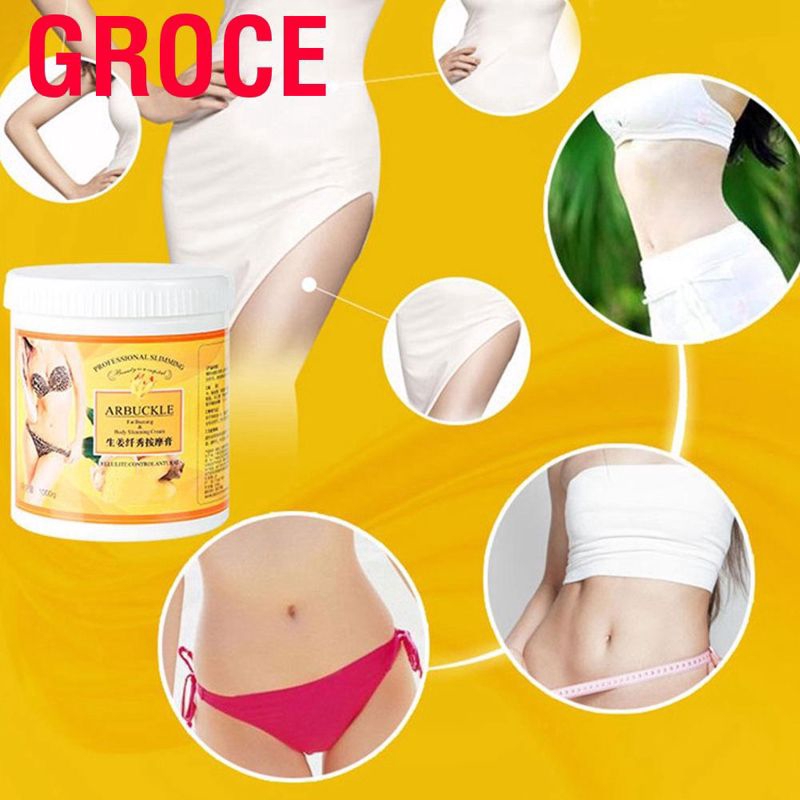 Groce 1000 Firming Cream - Anti-cellulite massage cream Ideal for legs and hips  Reducing Fast absorption