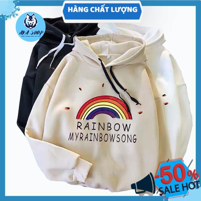 Áo khoác hoodie nam nữ unisex cầu vòng [HÀNG CAO CẤP]