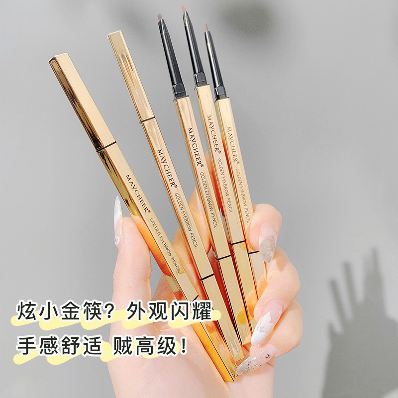 Bút kẻ lông mày hai đầu với ngòi mỏng chống thấm nước dễ trang điểm