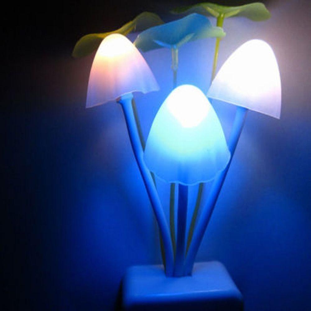 Đèn LED Hình Nấm Nhiều Màu Sắc Cảm Biến Phích Cắm EU Lãng Mạn