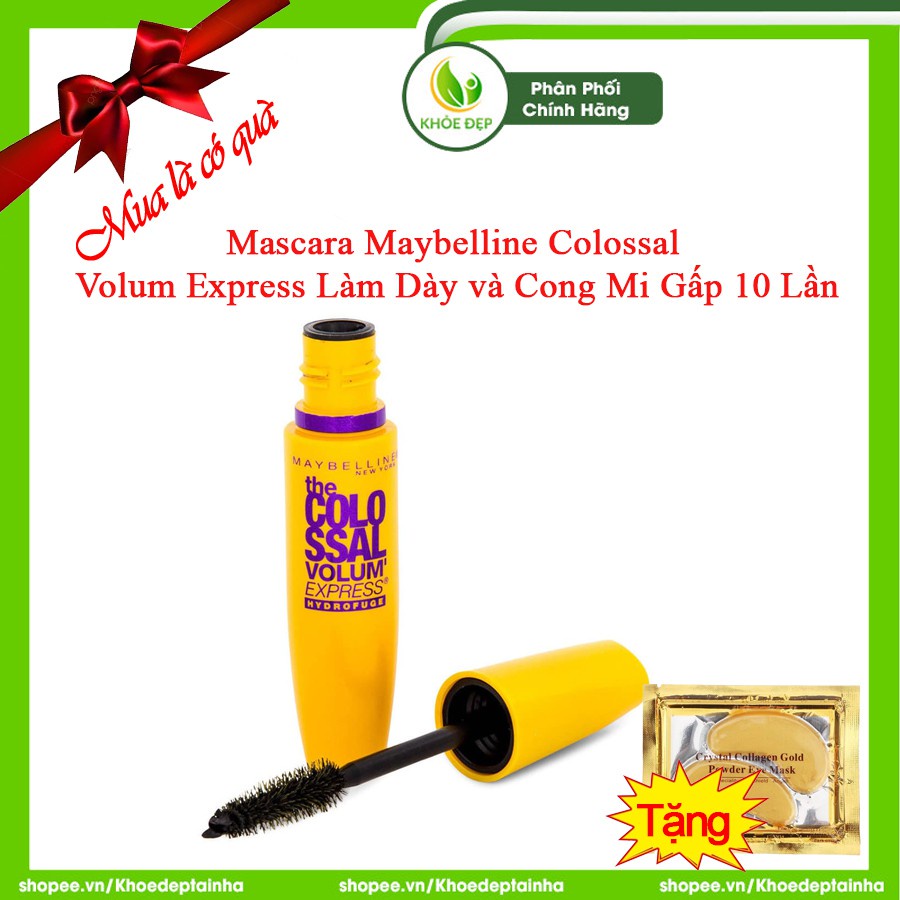 Mascara MAYBELLINE Colossal Volum Express Làm Dày Và Cong Mi Gấp 10 Lần 8ml - Chính Hãng