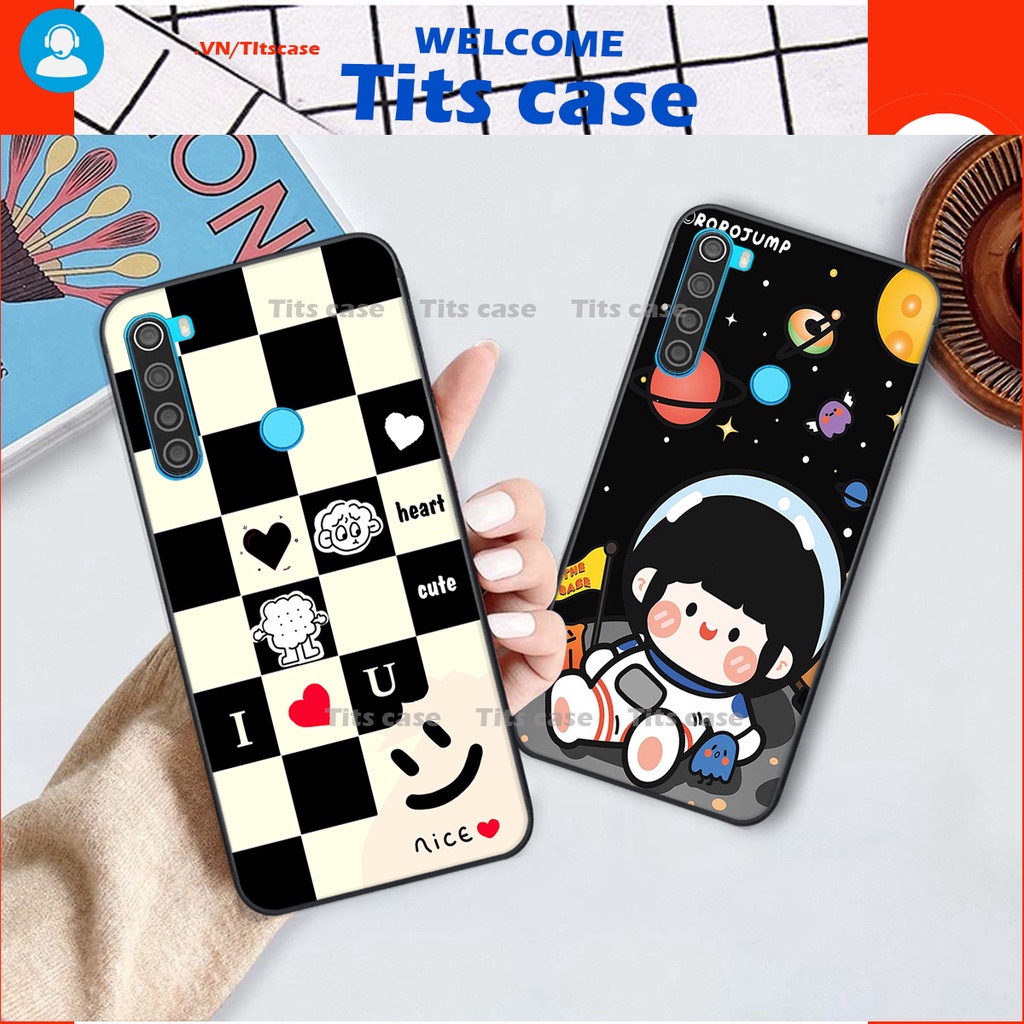 Ốp lưng Xiaomi REDMI NOTE 8 in hình bò sữa, gấu be@r, cute cực  ĐỈNH -  cực CHẤT-  cực COOL