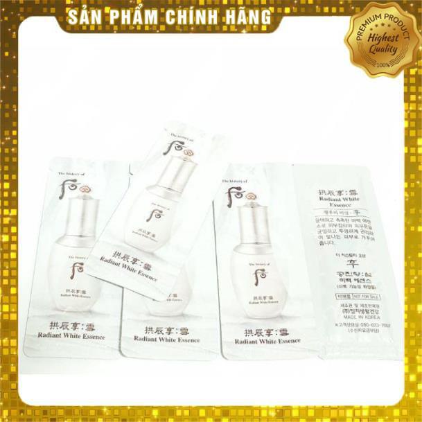 [sale gia goc] [1ml] Tinh dầu trắng da, loại bỏ thâm sạm da Đông Y Whoo Whitening Essence 1ml