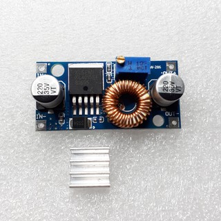 Mạch Hạ Áp - BUCK DC-DC 5A XL4015 ADJ - có kèm tản nhiệt