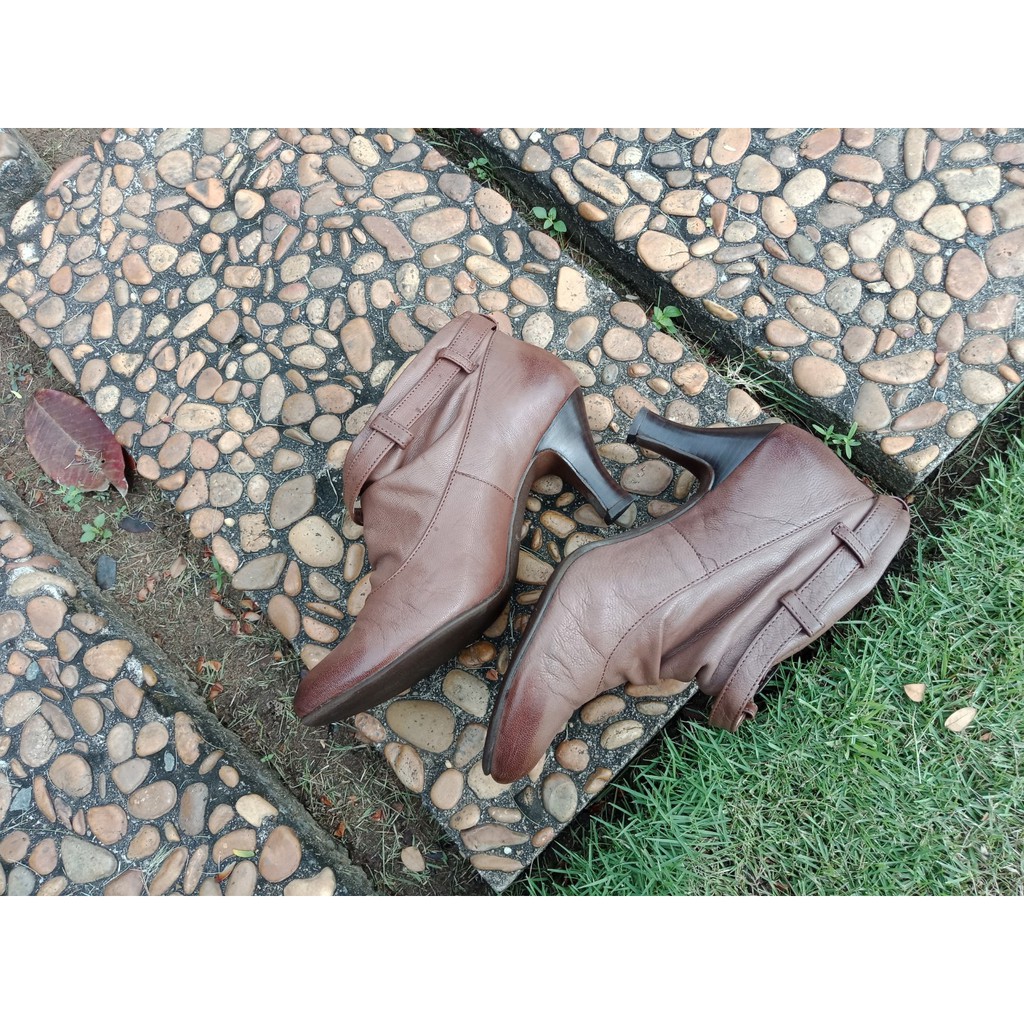 Boot da thật size 37 hiệu Shoopen Second-hand - Đồ Si Bon- Bốt