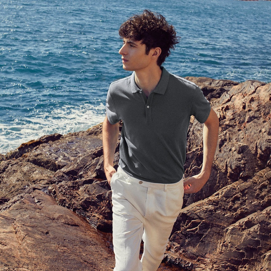 Áo polo nam Galvin piqué Basic cotton cá sấu co giãn chuẩn form tay ngắn cổ bẻ PLGV7 - Leo Vatino | BigBuy360 - bigbuy360.vn