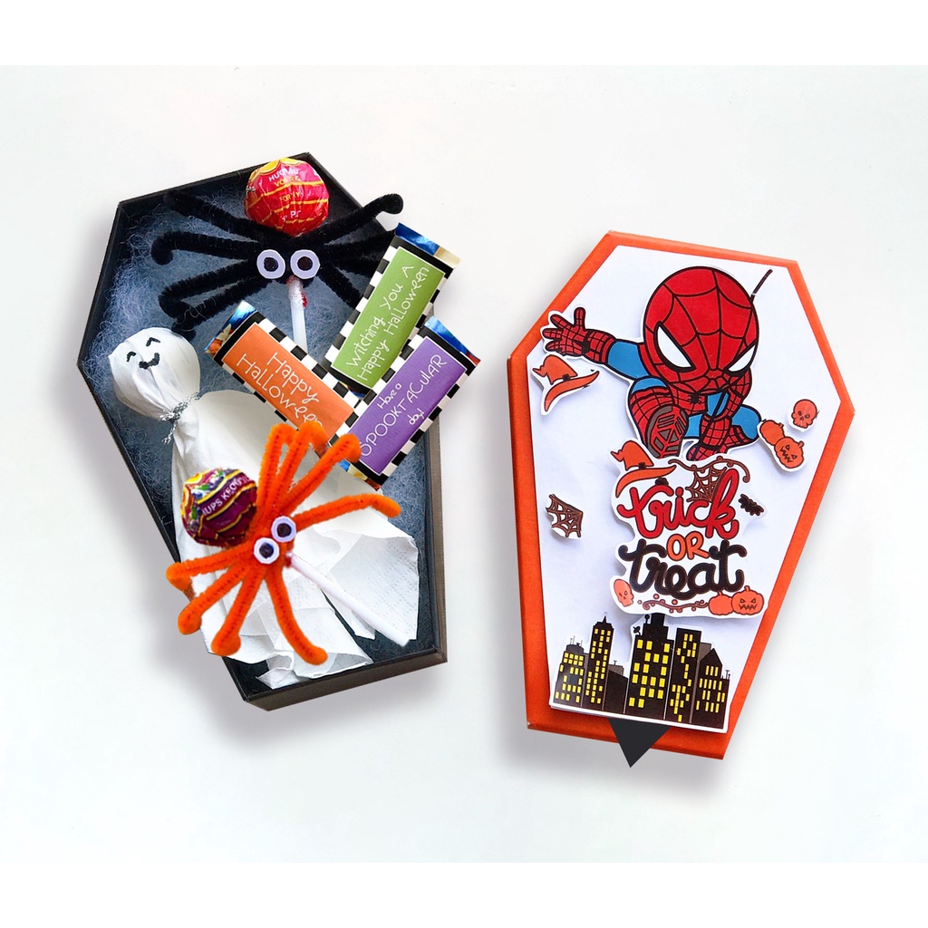 Combo Mặt nạ hóa trang và Hộp kẹo Halloween