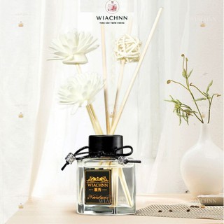 Tinh Dầu Thơm Thiên Nhiên WIACHNN Lục Giác 50ML Để Phòng Que Gỗ Tự Khuếch Tán Thanh Lọc Khử Mùi Không Khí 6C50