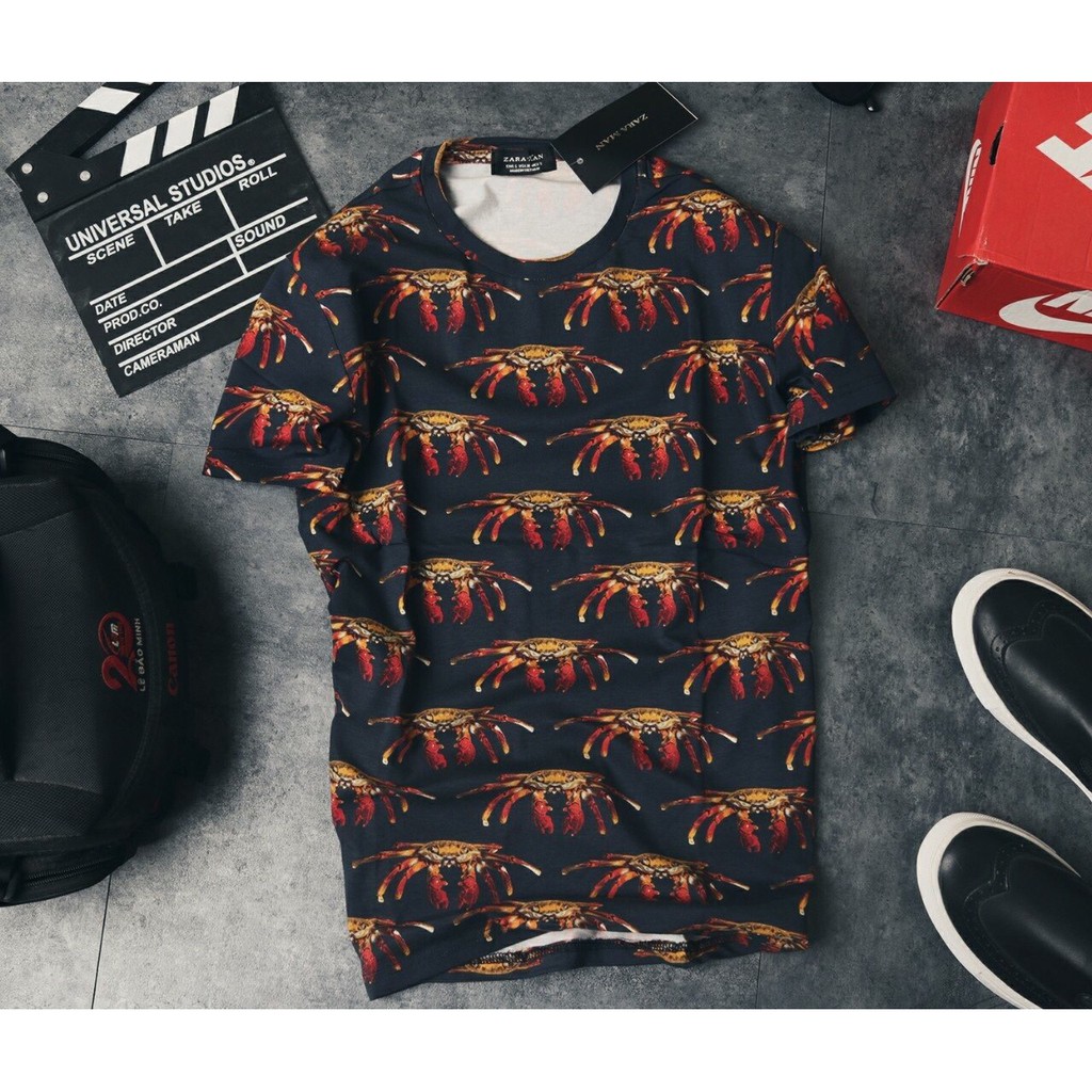 Áo phông nam Zara họa tiết cổ tròn hàng VNXK | BigBuy360 - bigbuy360.vn