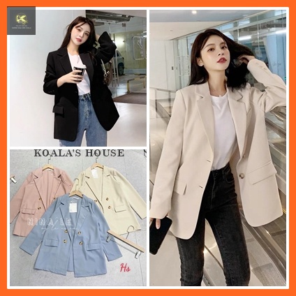 Áo blazer nữ 2 lớp sanh chảnh KOALA, vest nữ khoác ngoài phong cách Hàn Quốc - BLAZ01 | BigBuy360 - bigbuy360.vn