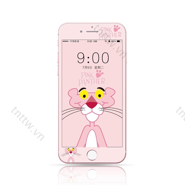 Set film dán cường lực in hình hoạt hình thích hợp cho iPhone 6 6s 7 8 plus se2