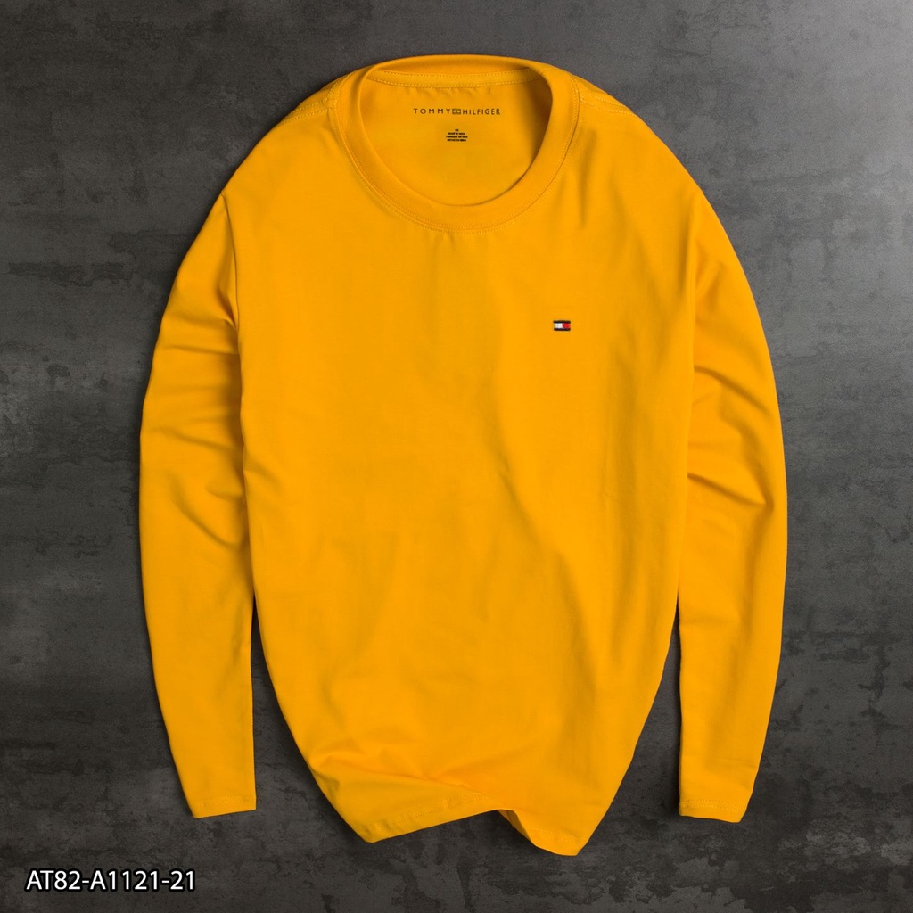 Áo Thun Tay Dài TOM MY  AT82 100% Cotton - áo thun nam thêu Logo