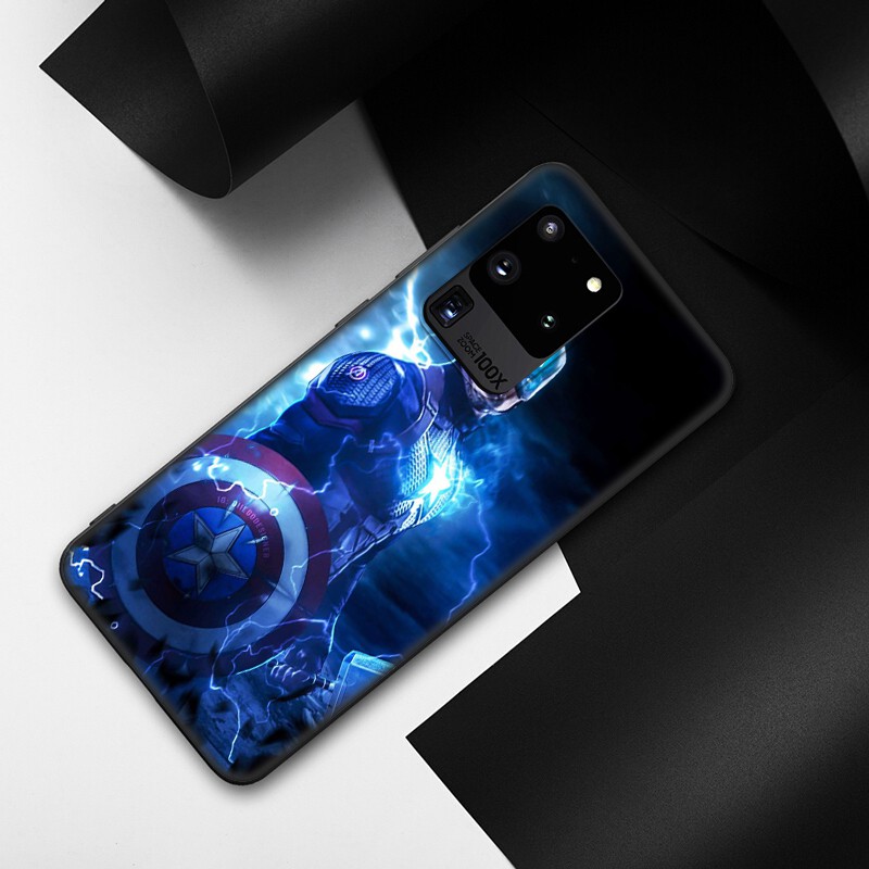 Samsung Galaxy S10 S9 S8 Plus S6 S7 Edge S10+ S9+ S8+ Casing Soft Case 16SF Captain America Marvel mobile phone case