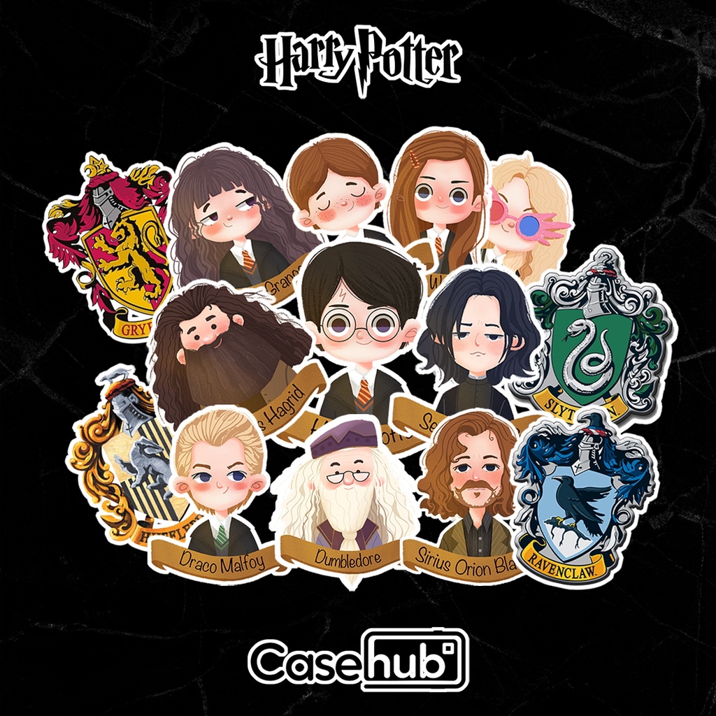 Bộ Sticker Harry Potter độc quyền Casehub - Sticker CHỐNG NƯỚC cao cấp siêu bền siêu đẹp