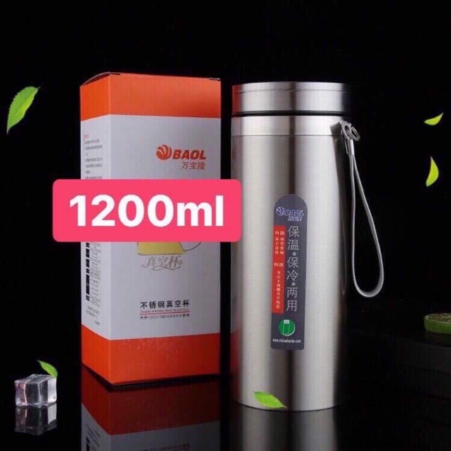 Bình giữ nhiệt 1200ml Inox