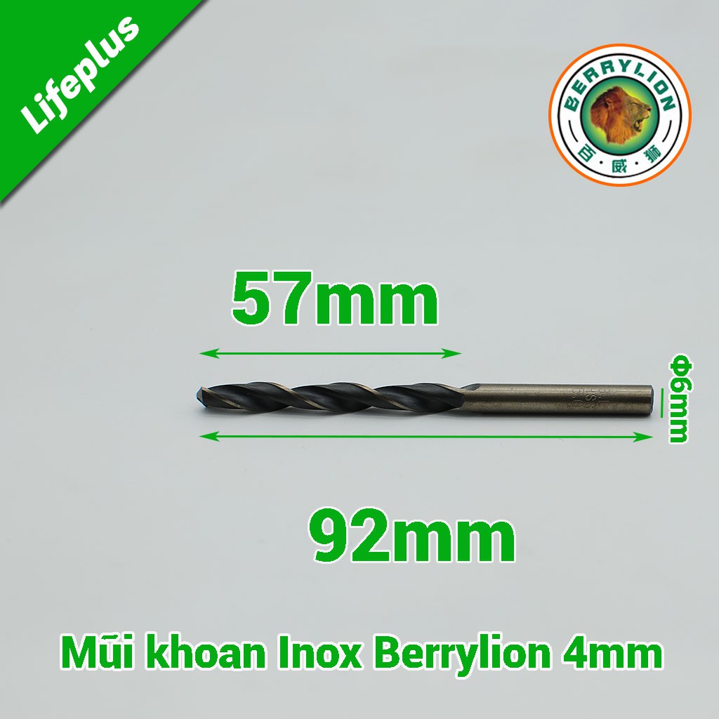 Mũi khoan Inox thép nhôm sắt Berrylion