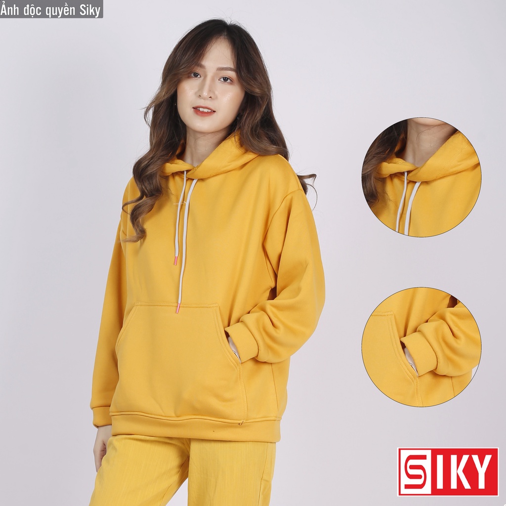 Áo HOODIE BASIC cao cấp, áo nỉ bông trơn  AHD01