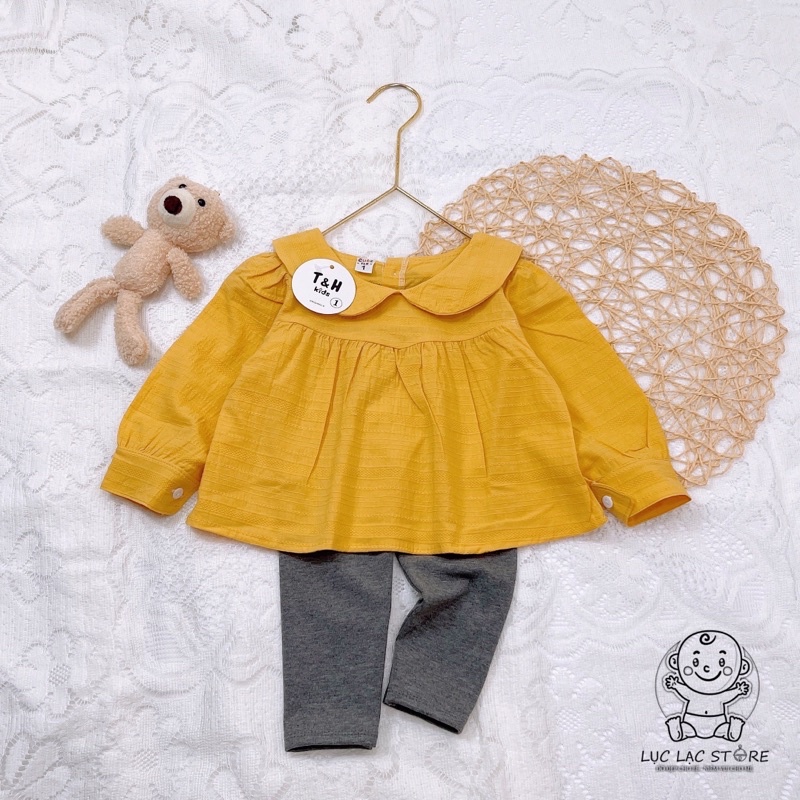 Set/bộ áo babydoll dễ thương cho bé gái từ 10-20kg (1-5 tuổi)