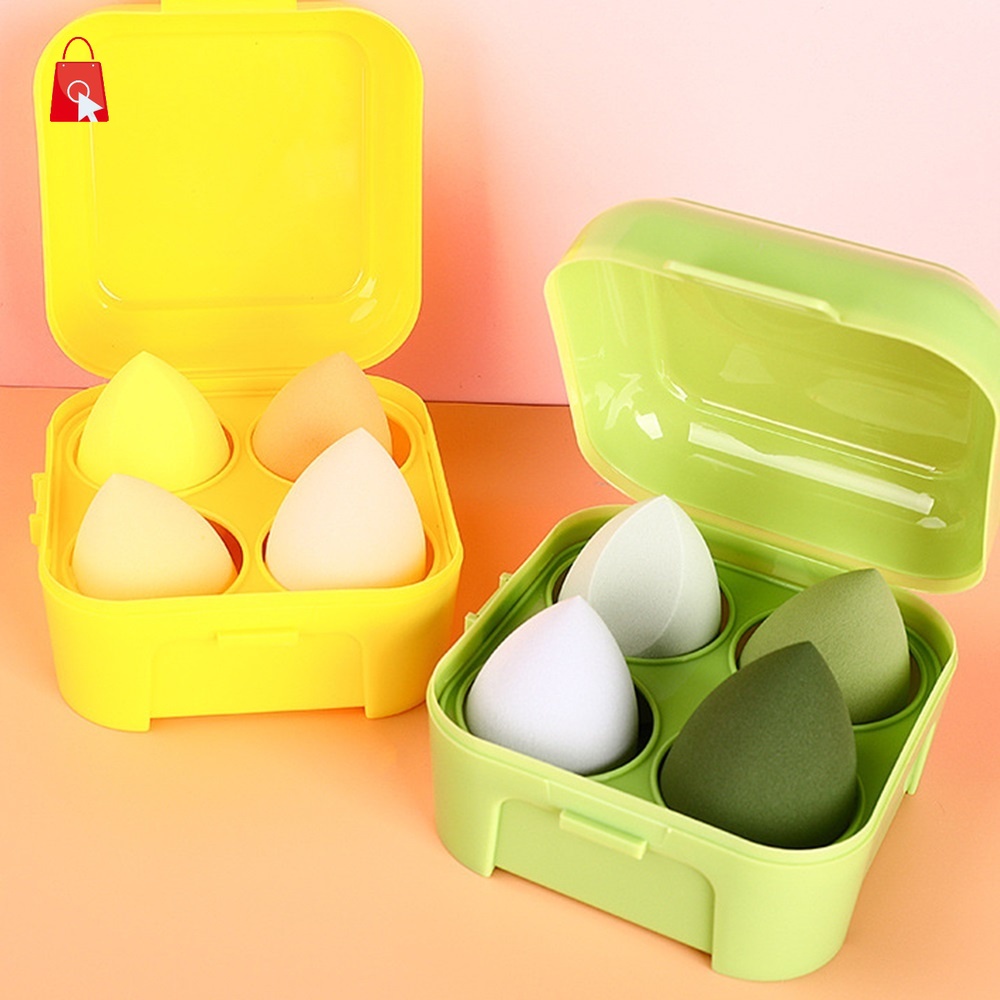 Bộ 4 Miếng Mút Trang Điểm Ướt Và Khô Mềm JP1