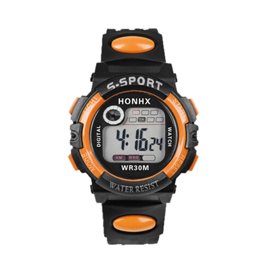 Đồng hồ Unisex LED điện tử dây đeo nhựa thể thao | BigBuy360 - bigbuy360.vn