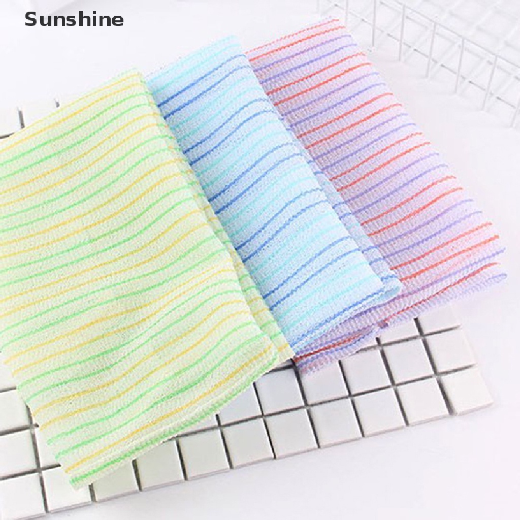 Khăn Tắm Chà Lưng Loại Bỏ Tế Bào Chết Bằng Viscose Phong Cách Hàn Quốc 30x90cm