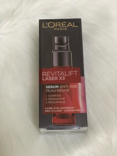 Serum L'oreal Paris Revitalift Laser X3  Anti Age Peau Neuve - Serum huyết thanh dưỡng da chống lão hoá cao cấp (30ml)