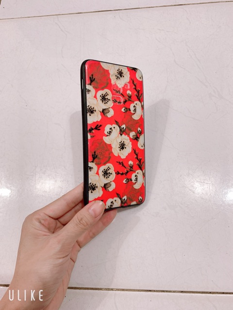 Ốp lưng sam sung A6 Plus,A6+,J8,A6Plus Hoa đào vàng