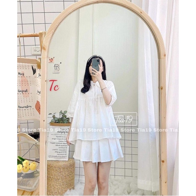 [QUÀ TẶNG, CỘT TÓC HOA CÚC] VÁY, ĐẦM XẾP LY TRẮNG XINH LUNG LINH KẾT HỢP NHIỀU PHONG CÁCH CHẤT ĐŨI MỀM MẠI MÁT MẺ HOT HÈ