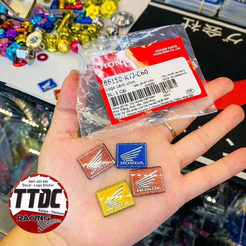 Tem Logo Cánh Chim Honda Chính Hãng Mod Màu Camay ánh kim cực đẹp ✌🇹🇭